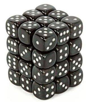CHX27828 Vortex Smoke with Silver 36 x 12mm D6 Set - Leisure Games