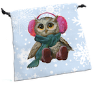 Deluxe Dice Bag Festive Owls