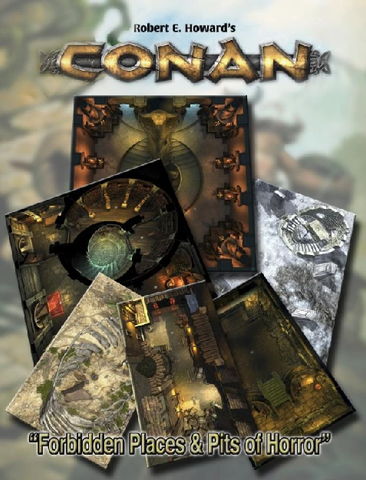 Conan: Forbidden Places & Pits of Horror Geomorphic Tiles + complimentary PDF