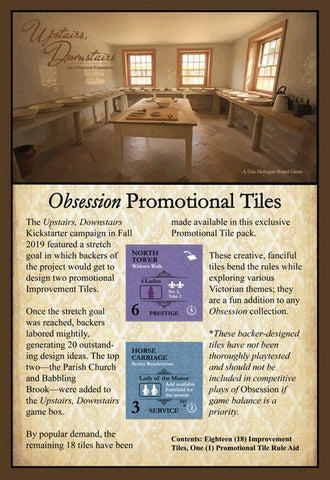 Obsession Board Game: 2nd Ed Promo Tiles