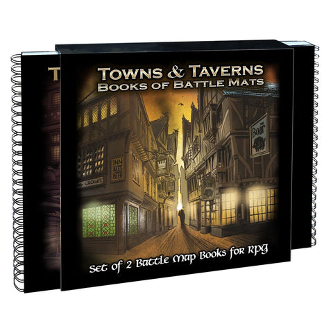 Towns and Taverns: Set of 2 Battle Map Books