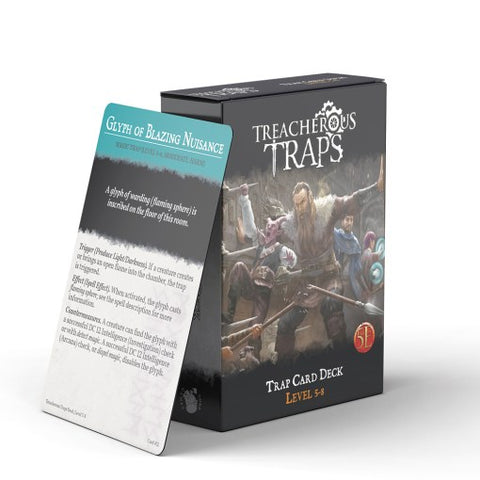 Treacherous Traps Deck - Levels 5 to 8 (5E)