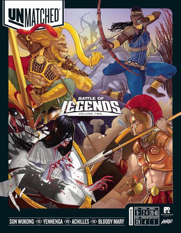 Unmatched Battle Of Legends, Vol. 2 - Yennenga, Achilles, Sun Wukong, and Bloody Mary