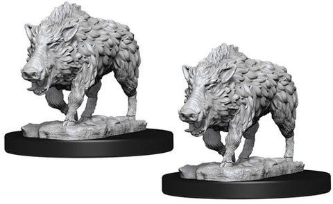 WZK73554: Wild Boar: Pathfinder Deep Cuts Unpainted Miniatures (W7)