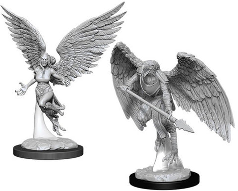 WZK90026: Harpy & Arakocra: D&D Nolzur's Marvelous Unpainted Miniatures (W11)
