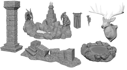 WZK90045: Pools & Pillars: WizKids Deep Cuts Unpainted Miniatures (W11)
