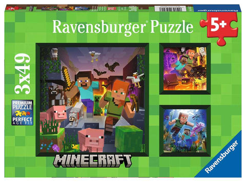Jigsaw: Minecraft Biomes (3 x 49 Pieces)