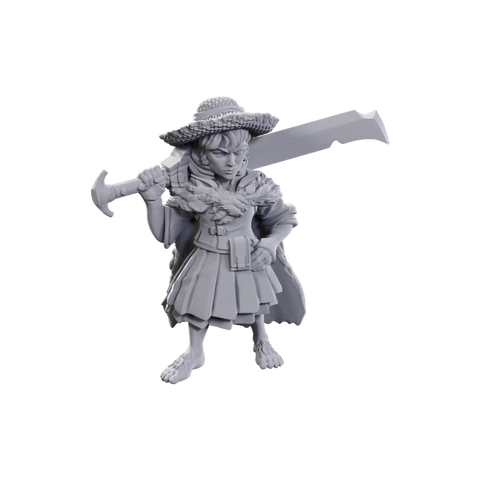 WZK90711 Female Halfling Magus Low-Level: Pathfinder Battles Deepcuts Unpainted Miniatures (W23)