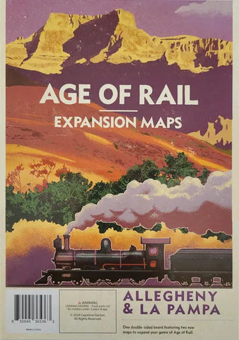 Age Of Rail: South Africa (second edition) Expansion Maps: Allegheny & La Pampa