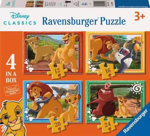 The Lion King 4 in a Box Children’s Puzzle (12 + 16 + 20 + 24 Piece Puzzles)