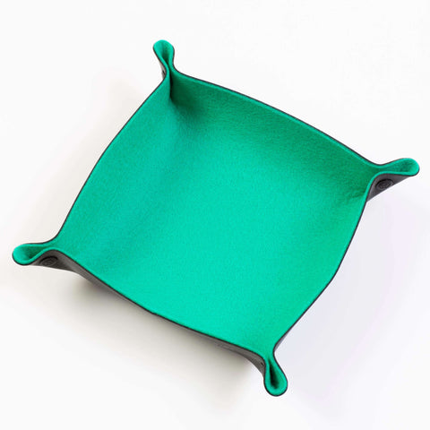 Folding Dice Tray: Sea Foam Felt