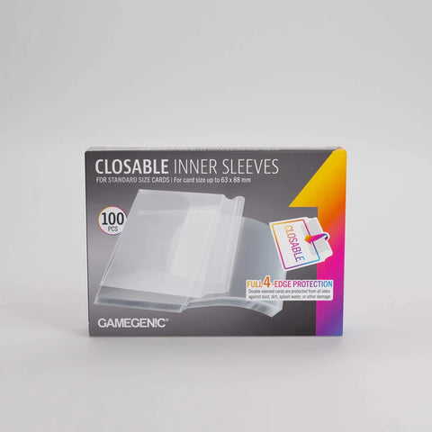 Gamegenic Closable Inner Sleeves 64x89 (100 ct.) (expected in stock on 27th May)