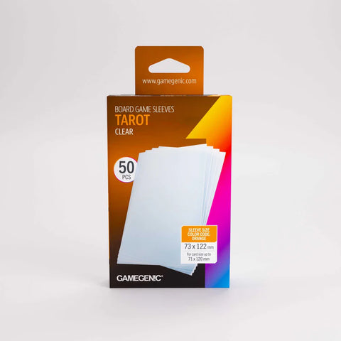 Gamegenic Board Game Sleeves ORANGE Tarot-Size Clear (100 ct.) (expected in stock on 27th May)