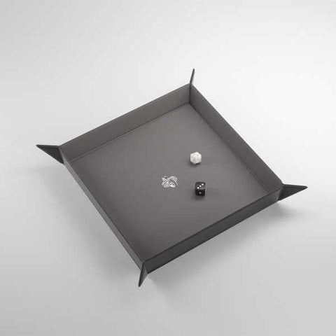 Magnetic Dice Tray Square: Black/Gray
