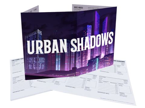 Urban Shadows 2E MC Screen & Campaign Notepads (release date 6th March)