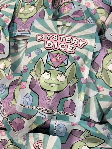 Mystery Dice Bag (acrylic, 7 polyhedral dice)