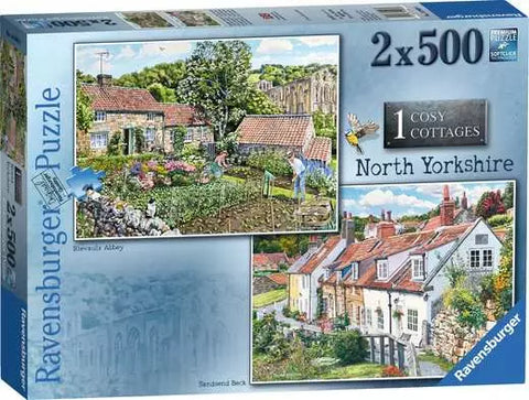 2 Jigsaws: Cosy Cottages - North Yorkshire (2 x 500pc)