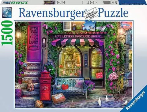 Jigsaw Puzzle Love Letters Chocolate Shop - 1500 Pieces