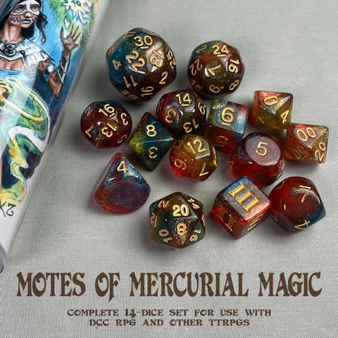 DCC Dice set: Motes of Mercurial Magic