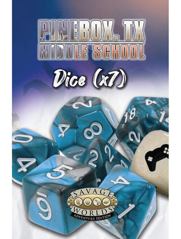 Savage Worlds Pinebox Middle School Dice set