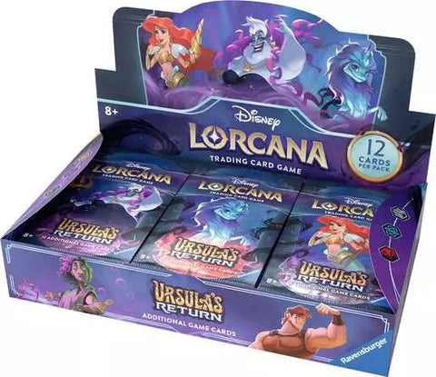 Disney Lorcana: Ursula’s Return – Booster Pack Display Box (release date 31st May)