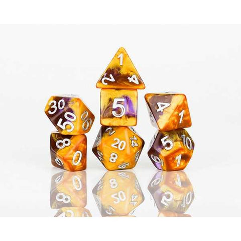 Polyhedral Dice Set: 7 Egyptian Dice by Triple Ace Games Ltd