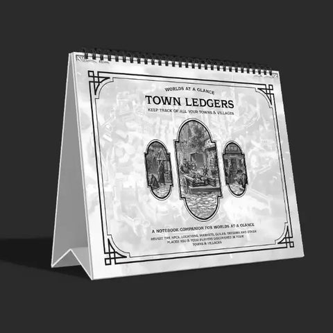 5e Compatible: Worlds at a Glance Town Ledger