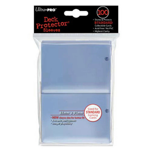 Clear Deck Protector Standard Sleeves (pack of 100)