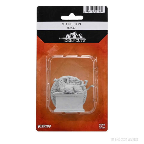 WZK90747 Stone Lion/Animated Stone Lion: Pathfinder Deep Cuts Unpainted Miniatures (W24) (expected in stock on 7th July)