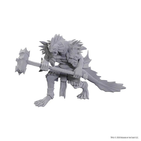 WZK90761 Sahuagin Coral Smasher: D&D Nolzur's Marvelous Unpainted Miniatures (W25)