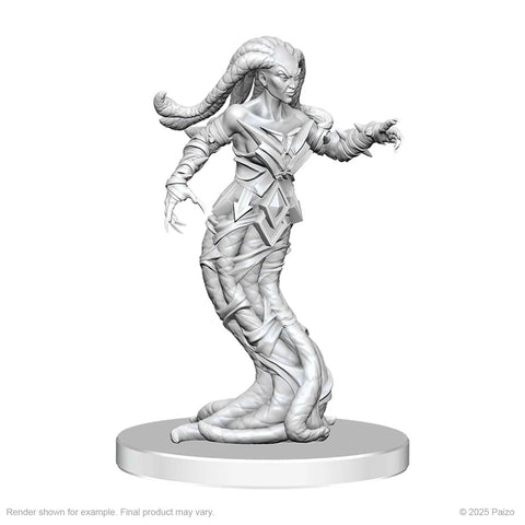 WZK90837 Gylou (Handmaiden Devil) & Ferrugon (Rust Devil): Pathfinder Battles Deep Cuts Unpainted Miniatures (expected in stock on 23rd June)