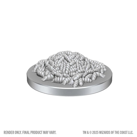 WZK90855 Swarm of Rot Grubs & Rot Grub Victim: D&D Nolzur's Marvelous Miniatures (Wave 28)