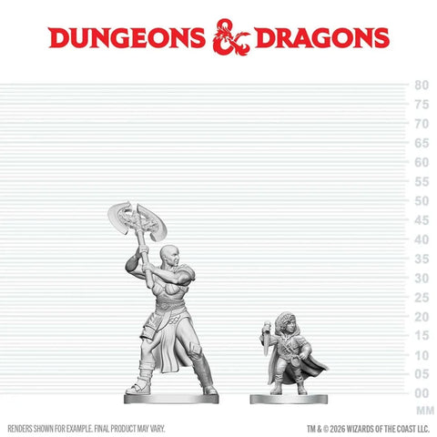 WZK90884 Goliath Barbarian & Halfling Rogue: D&D Nolzur's Marvelous Miniatures (W29)