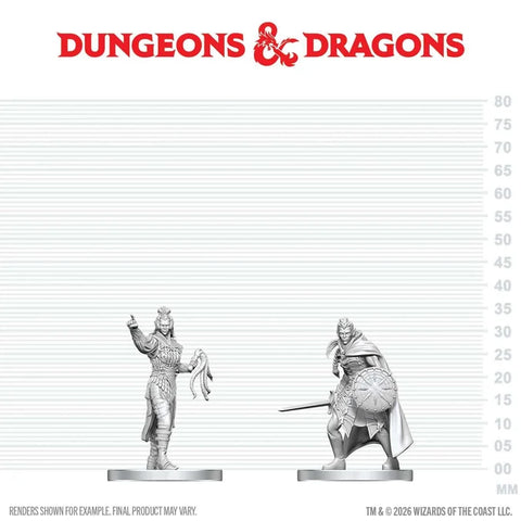 WZK90893 Drow Elite Warrior & Drow Priestess of Lolth: D&D Nolzur's Marvelous Miniatures (W29)