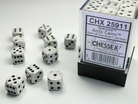 CHX25911 Speckled Arctic/Camo 12mm d6 Block (36 d6)