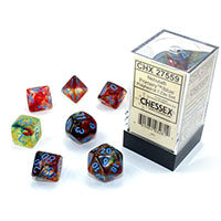 CHX27559 Nebula Polyhedral 7-Die set Luminary Primary Blue