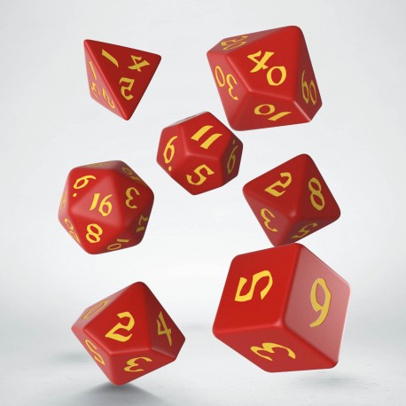 Classic Runic Red & yellow Dice Set (7) (expected around 21st January)*