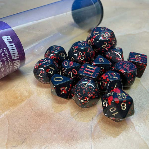 Dungeon Crawl Classics Dice Set: Bloody Kith Horde