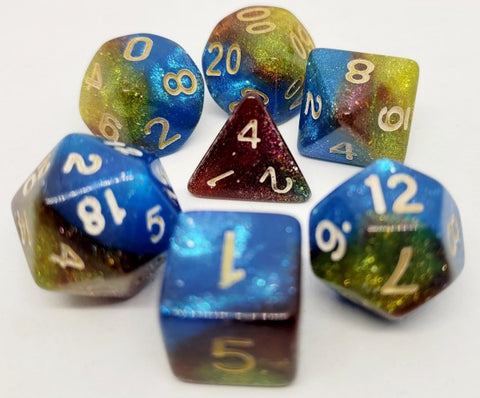 Dice Set: Confetti Galaxy Circus