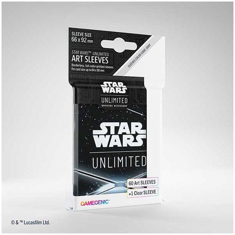 Gamegenic Star Wars: Unlimited Art Sleeves - Card Back Black (release date 8 November)