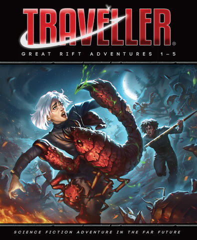 Traveller RPG: The Great Rift Adventures 1-5 + complimentary PDF (expected in stock around 12th January)