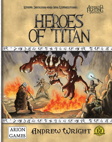 Advanced Fighting Fantasy: Heroes of Titan (hardcover) + complimentary PDF
