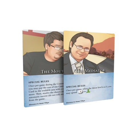 Hostage Negotiator Mediator and Mouth Dicetower Promos (expected in stock on 10th May) (Copy)