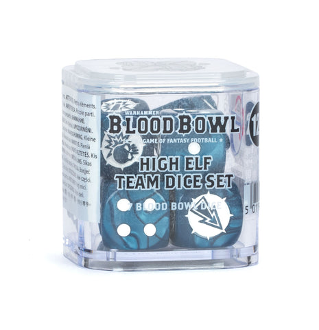 Blood Bowl: High Elf Team Dice Set (release date 28th March)