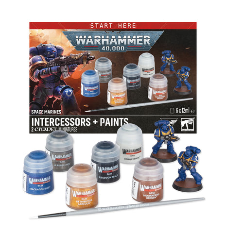 Warhammer 40,000: Space Marines: Intercessors + Paints (release date 25th July)