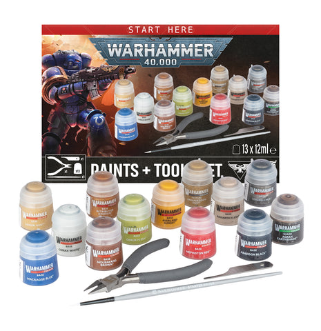 Warhammer 40,000: Paints + Tools (release date 25th July)