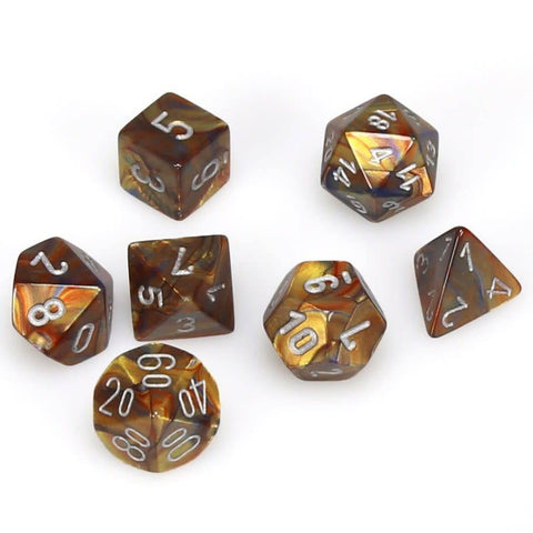 CHX27493 Lustrous Gold/Silver Polyhedral 7-Die set