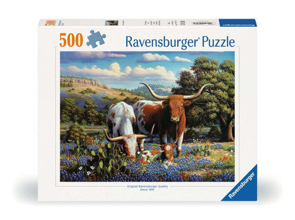 Jigsaw: Loving Longhorns (500 Pieces)