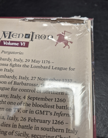 Purgatorio: Men of Iron Volume VI - DAMAGED BACK OF BOX - REDUCED