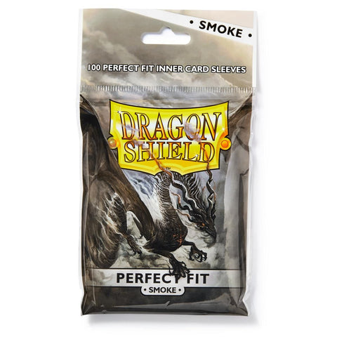 Dragon Shield Perfect Fit  - SMOKE - (100 sleeves, 63x88mm)